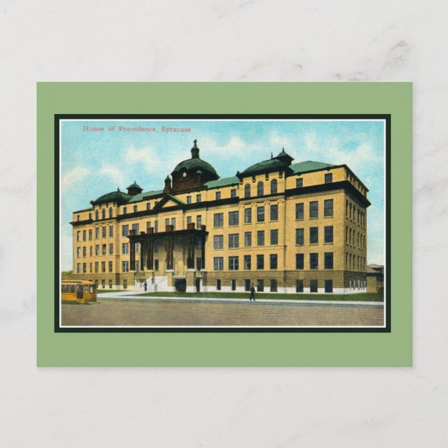 Vintage 1900-talets leveranskammare, Syracuse NY Vykort (Framsida)