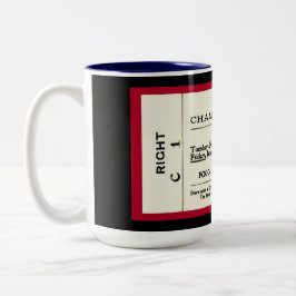 Vintage 1901 1902 (kopia) Harvard Concert Biljett Två-Tonad Mugg