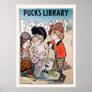 Vintage 1902 Golf-utskrift Poster