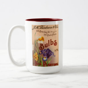 Vintage 1902 Harrison & Sons Nurseries Fall AD Två-Tonad Mugg