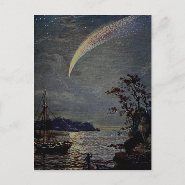 Vintage 1902 Komprimera eller taga stjärnillustrat Vykort (Framsida)