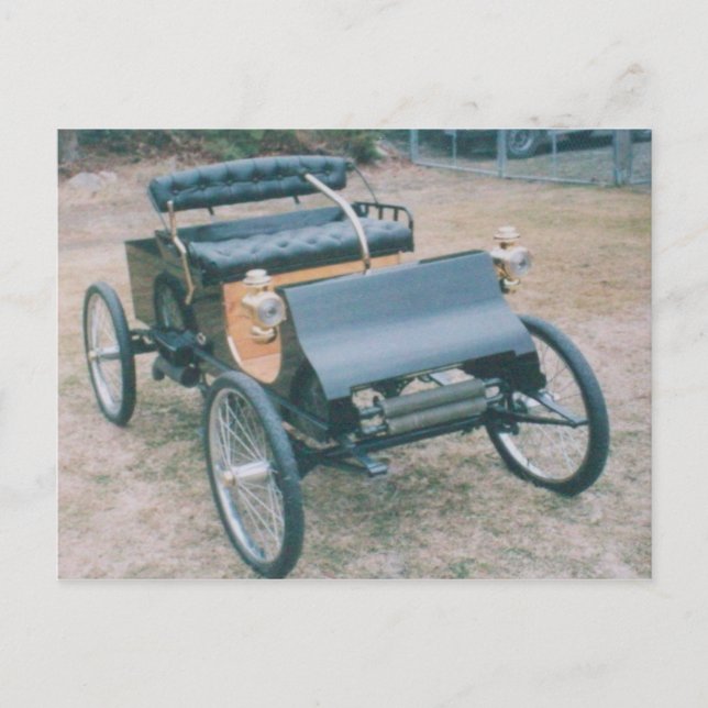 vintage 1903 - vykort för bilar (Framsida)