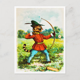 Vintage 1904 Louis Wain Robin Hood Bågskytte Vykort