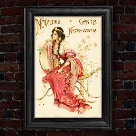 Vintage 1904 Nacke-Bärans Novelty-kort Poster