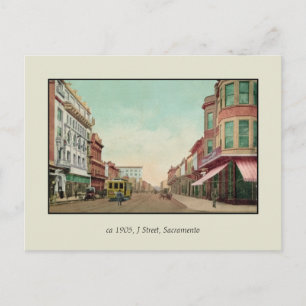Vintage 1905 J Street, Sacramento, Cal. Vykort
