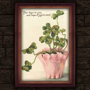 Vintage 1905 Poster i botaniska väggar