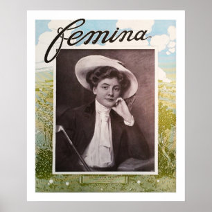 Vintage 1908 Golf-utskrift Poster