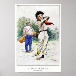 Vintage 1909 Golf-utskrift Poster
