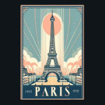 Vintage 1910 Paris Eiffel Torn Art Deco Poster<br><div class="desc">・ Den här fantastiska Art Deco-stil-poster har en vintage som skildrar Eiffel Torn. Den rena linjer och djärva designen firar elegansen i Paris och fångar den tidlösa skönheten i stadens arkitektur och charm. Perfekt för älskare i Paris, vintage resor art och återdiktare, detta biet kommer att tillföra Fransken en aning...</div>