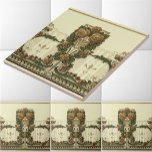 Vintage 1914 Art nouveau Stil Ro Bush<br><div class="desc">Det här är ett digitalt utökat tryck från en vintage 1905-1915 med stilized blommigt motif. Huvudmotivet innehåller sex ro och blad. Bakgrunden till färg kan anpassas till din dekoration.</div>