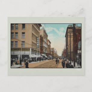 Vintage 1914 Queen Street, Toronto, Kanada Vykort