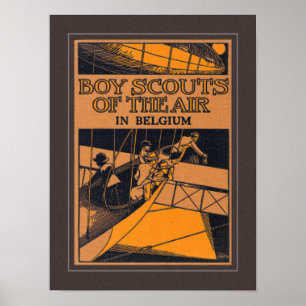 VINTAGE 1915 BOK TÄCKNINGSART POSTER