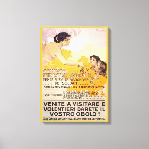 Vintage 1917 Poster i italienska Canvastryck