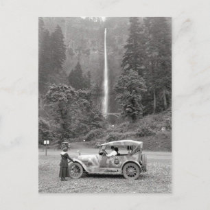 Vintage 1918 Multnomah Falls - Oregon-vykort Vykort