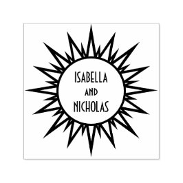 Vintage 1920-talet Eleganta Enkla Brudpar Namn Självfärgande Stämpel