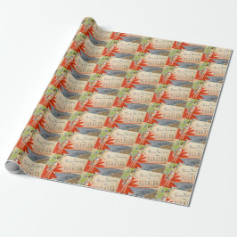 Vintage 1920-talet God jul från Florida-flickan Presentpapper
