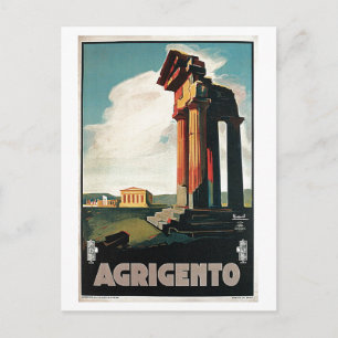 Vintage 1920-talet: Italienskt jordbruk Vykort