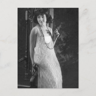 Vintage 1920-talet Kvinnor i Flapper Mode Vykort