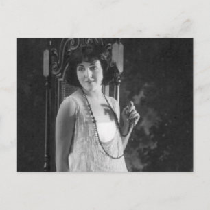 Vintage 1920-talet Kvinnor i Flapper Mode Vykort