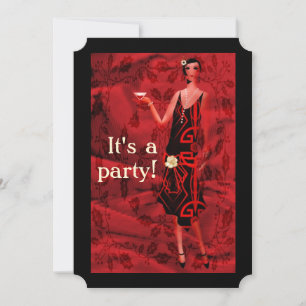 Vintage 1920-talet Party Inbjudningar