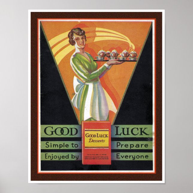 VINTAGE 1920-talets ÅTERKALLADE KOKNINGSBROCHURE Poster (Framsidan)