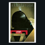 Vintage 1920-talets Fransk Art Deco tåg resa och Poster<br><div class="desc">Kontakta oss om du behöver hjälp med att ändra storlek. Ett vackert exempel på konst Deco,  den här Fransk turistjärnvägskonsten. Konstnär: Pierre Fix-Masseau</div>