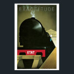 Vintage 1920-talets Fransk Art Deco tåg resa och Poster<br><div class="desc">Kontakta oss om du behöver hjälp med att ändra storlek. Ett vackert exempel på konst Deco,  den här Fransk turistjärnvägskonsten. Konstnär: Pierre Fix-Masseau</div>