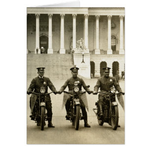 Vintage 1920-talets motorcyklar hälsningskort