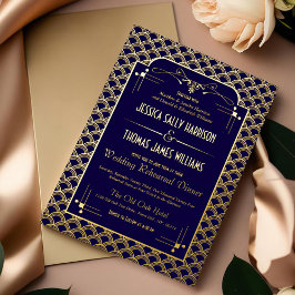 Vintage 1920's Art Deco Gatsby Bröllop Rehearsal