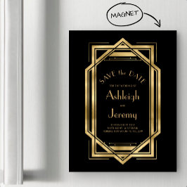 Vintage 1920s dekofärgat Guld Spara datum