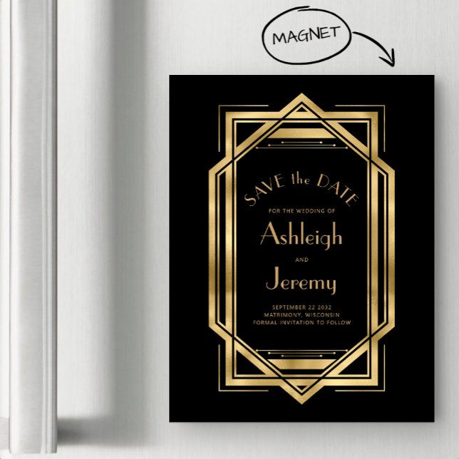 Vintage 1920s dekofärgat Guld Spara datum (Skapare uppladdad)