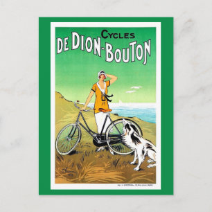 Vintage 1920s-Franskens cykelannonsering Vykort