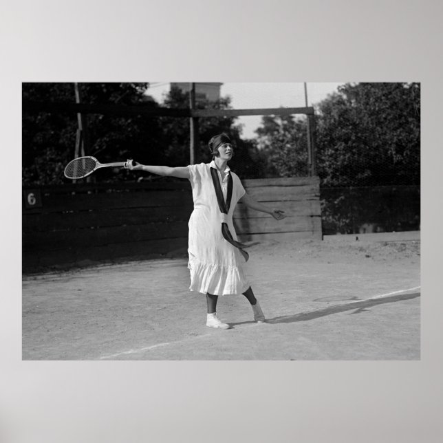 Vintage 1920s tennis Form & Mode Poster (Framsidan)