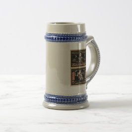 Vintage 1921 2 Mark Notgeld sedel Mugg