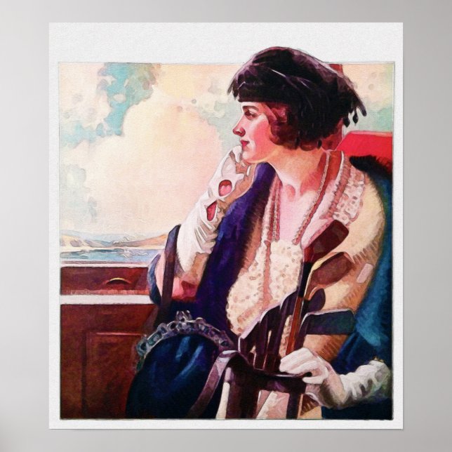 Vintage 1923 Golf-utskrift Poster (Framsidan)