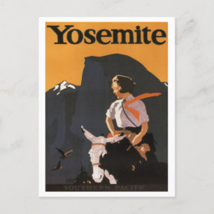Vintage 1923 Poster i södra Stilla havet Vykort
