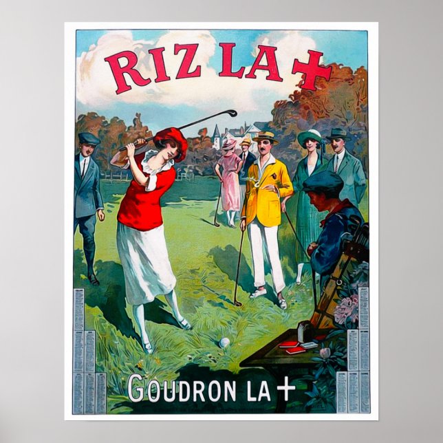 Vintage 1924 Golf-utskrift Poster (Framsidan)