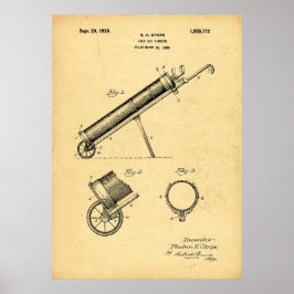 Vintage 1925 Golf Bag-utskrift Poster