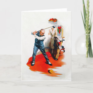 Vintage 1925: Golfjulkort Helgkort