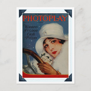 Vintage 1927 Hollywoodfilmens filmomslag Vykort
