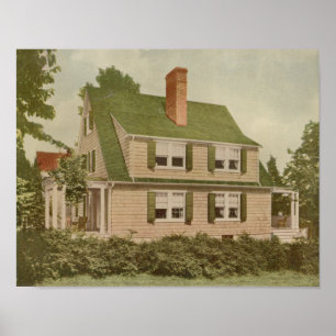 Vintage 1927 - Utskriftsformat 10A1 - husdesign Poster
