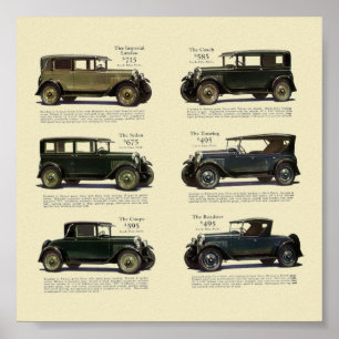 Vintage 1928 Bilreklam Poster