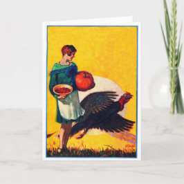Vintage 1928-Thanksgiving Helgkort