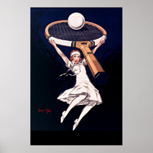 Vintage 1929 Jean d'Ylen Tennis Ad. Poster