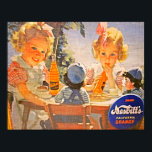 Vintage, 1930, Nesbits Orange Soda Pop Poster<br><div class="desc">1930-talet. Nesbits Kaliforniens soda-Orange poster med struktur.</div>