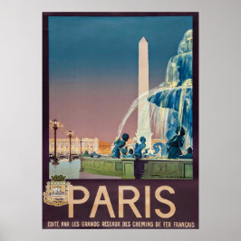 Vintage 1930 Parisresebyrå Poster