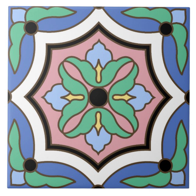 Vintage 1930 s Catalina Island Wrigley Tile Kakelplatta (Framsidan)