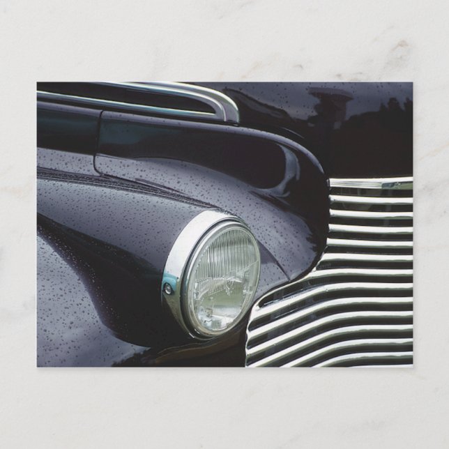 Vintage 1930s - foto av klassiskt bilgaller vykort (Framsida)