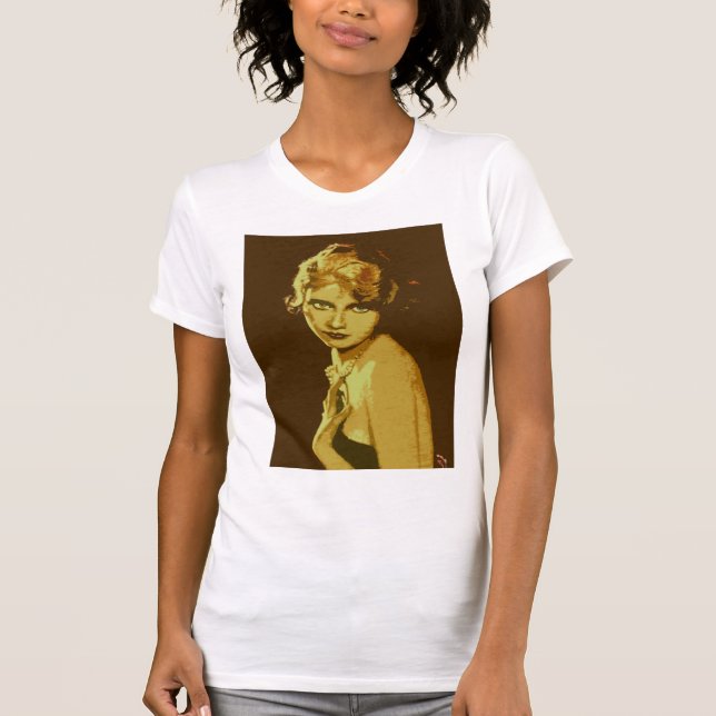 Vintage 1930's Mode Dam T-Shirt (Framsida)