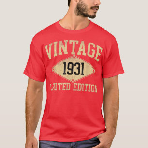 Vintage 1931 Begränsada utgåvan Födelseår T Shirt